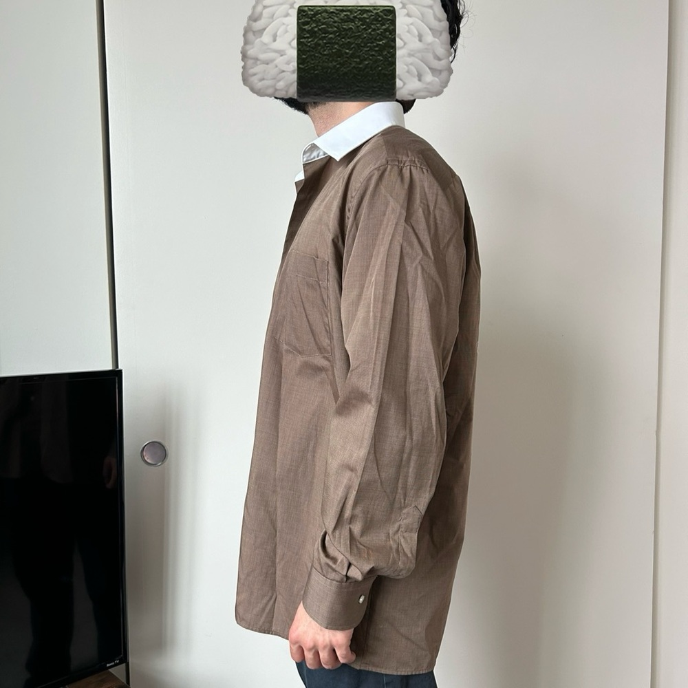 Large brown button down - Picture 4 of 4